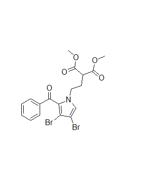 Dimethyl[2-(2,3- Dibromo-5- Benzoylpyrrol-1- Yl)Ethyl]Malonate